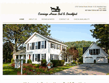 Tablet Screenshot of carriagehousebed-n-breakfast.com